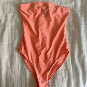 Coral Strapless Body Suit
